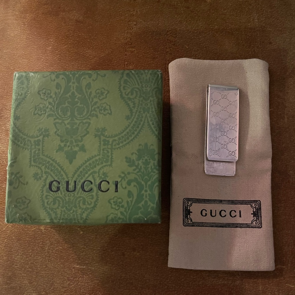 Gucci Silver-Toned Money Clip